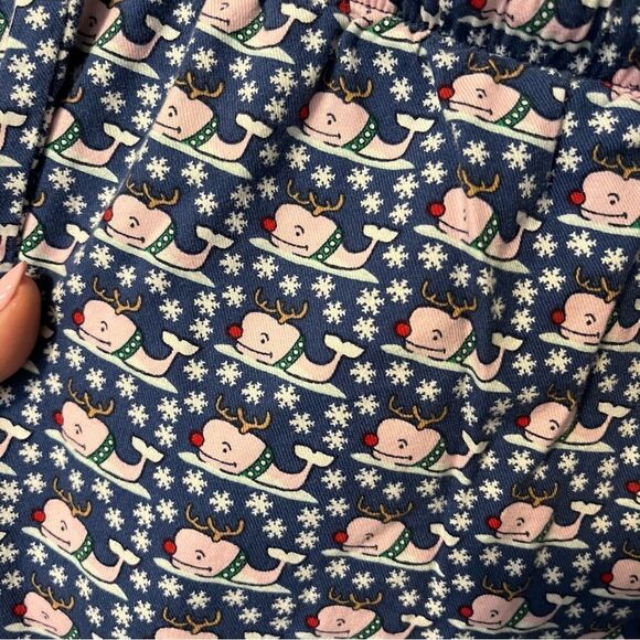 Vineyard Vines Men's Flannel Pajama Pants- Whale Reindeers XS - Picture 6 of 11